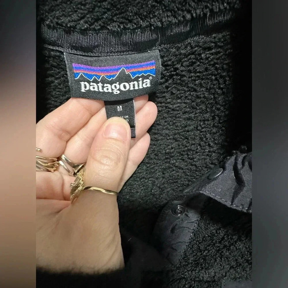 Patagonia Worn Wear Re-Tool Jacket Black Size M EUC - Picture 6 of 8